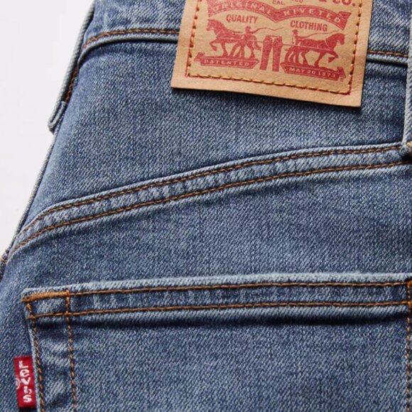 Levi's Ribcage Straight Ankle Jeans 30 x 27 High Waist Elevated Taste Blue Denim - Picture 9 of 15